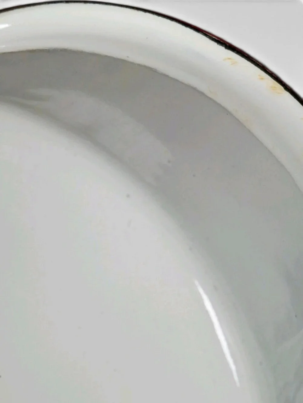 Vintage Red White Enamelware Saucepan Cookware Farmhouse Kitchen Collectible